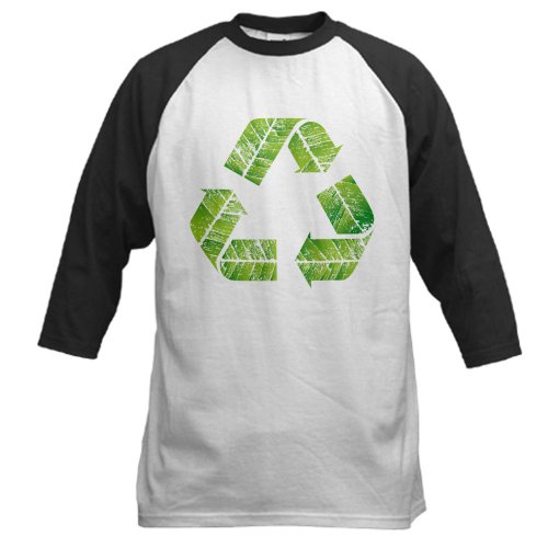 Artsmith, Inc. Baseball Jersey Recycle Symbol in Leaves