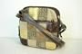 Giani Bernini Patchwork Signature Crossbody Handbag/Purse ~ Brown In Color