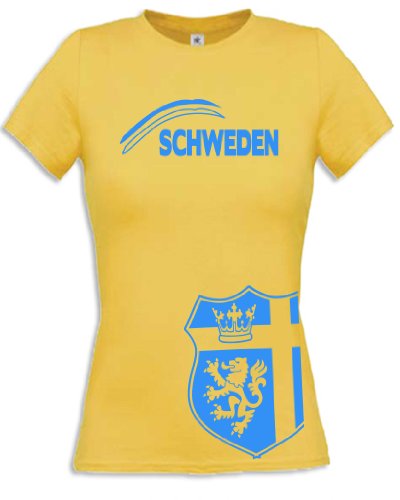 FRAUEN FUSSBALL EM 2013 – SCHWEDEN FANSHIRT 3200(F-G) Gr. M