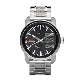 Diesel - DZ1370 - Montre Homme - Quartz Analogique - Cadran Noir - Bracelet Acier Inoxydable Argent