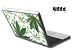 Apple Macbook 13 Skin Decal Sticker with E Shock impact protection - Weeds White