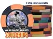Custom Poker Chips: Put your image, Promotional Logo, or Design on a chip - 2,000 Full Color Authentic Casino Clay poker chips Custom Poker Chips: Put your image, Promotional Logo, or Design on a chip - 2,000 Full Color Authentic Casino Clay poker chips