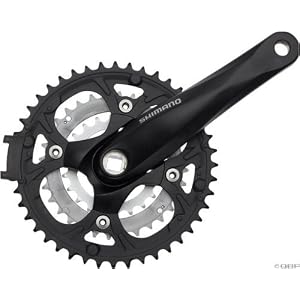 Shimano M442 170mm 22-32-44T Mountain Crankset - Black