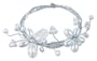 Pearl wrap bracelet, Butterfly Bloom