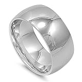 Stainless Steel Wedding Band - Comfort Fit