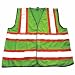 Hospeco 9582-LG Large Mesh High Visibility Class II Protection Safety Vest 2-Pack (30 per Case)