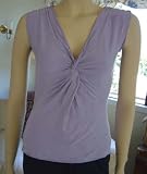 MARRIKAS Viscose From Bamboo Sleeveless Twist Top LILAC LARGE (14)