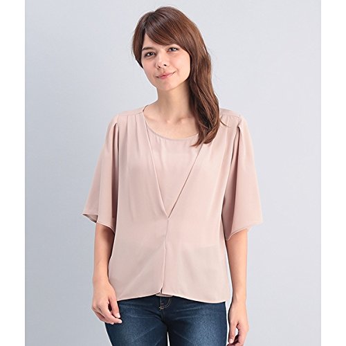 ビス（ViS） フロントタックフレアー袖ブラウス