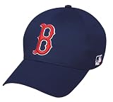 MLB ADULT Boston RED SOX Home "B" Navy Hat Cap Adjustable Velcro TWILL New