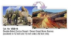 Background 19" X 50ft Desert Sand/cactus