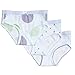Feathers Girls Polkadot Snug Fit Tagless Briefs Underwear - 100% Cotton Super Soft Panties,Polkadot,Size 6, 3 Pack