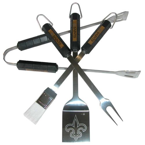 NFL New Orleans Saints 4-Piece Barbecue Set
