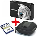 eHome Bundle: Samsung ES9 Digital Camera +2GB +Case (Samsung ES9 black, 12MP, 4xOptical Zoom 2.4" LCD)