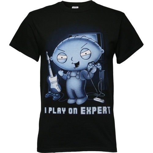 Family Guy Stewie I Play On Expert Men's T-Shirt