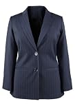 Avenue Plus Size Tailored Pinstripe Blazer