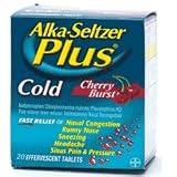 Search : Alka-Seltzer Plus Cold Medicine - Cherry Burst, Effervescent Tablets 20 ea