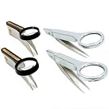 4 6x Magnifier Tweezers Coin Stamp Collecting Tools