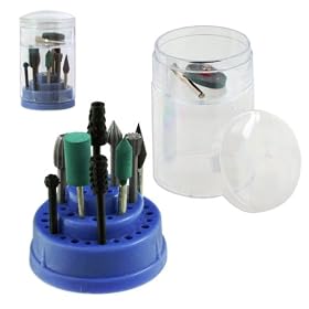 Buy Compact Bit & Burr Holder Stand & Organizer - 1 8 & 3 32 Shank - Fits... by BR now!