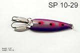 3" Akuna Casting Spoon Fishing Lure with 2 Side Spoons for Northern Pike, Salmon, Walleye, and Largemouth Bass