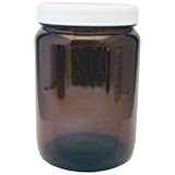 クリーム用遮光ビン中栓付き(茶色)700ml