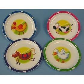 Melamine Kids Plate 21cm (KM0009) 4 PER PACK