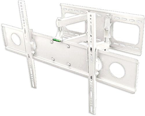 Full Motion Tilting Wall Mount (White) for LG 47" for (47LB6300, 47LA6200, 47LN5400, 47CS570, 47LN5200, 47WL10MS-B, 47LS4600, 47LA7400, 47LM7600, 47LE5400, 47wv50ms-b, 47LX6500, 47WS50MS, 47WV50BR-B, 47LN5700, 47LM6200, 47LW5600, 47LS4500, 47G2, 47GA7900, 47LW5300, 47LK520, 47LG70, 47LH40, 47LE8500, 47LE5500, 47LG50, 47LH85, 47LC7DF, 47LG90, 47LY340C, 47LN549E, 47LV4400, 47LY750H, 47WS50MS-B, 47LS33A-5D, 47LN5750) Includes Full Motion Tilting Wall Mount (White) + 2 HDMI Cables + TV Cleaner Set