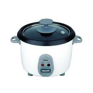 Galanz 350W 3-cup Electric Rice Cooker with Fashion Glass Lid, Easy Operation
