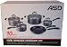10pcs Non-stick Hard Anodized Cookware Set