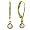 14k Yellow Gold Solitaire Diamond Leverback Earrings (1/3 cttw, H-I Color, I1 Clarity)