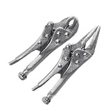 41Yg1FVGM8L. SL160  2 Piece Needle Nose & Round Nose Locking Plier Set