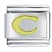 Pugster Golden Italian Charm Bracelet Letter C Words & Phrases