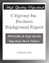 Citigroup Inc. Business Background Report
