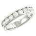 Lds Round Channel Set Diamond Anniversary Band .75cttw