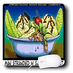 Londons Times Funny Society Cartoons - Saraha Dessert - Mouse Pads