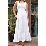 Free People【フリーピープル】コットンマキシワンピース(ホワイト)[並行輸入品]