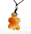 Carnelian Turtle Pendant - Adjustable Cord