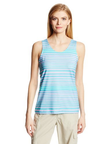 Columbia Sportswear Women's Siren Splash Print Tank Top, Geyser Stripe, Small by Columbia