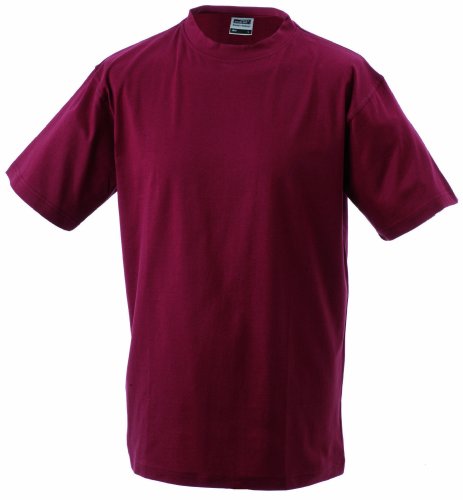 James & Nicholson Herren T-Shirt Round Heavy &Uuml;G, wine, XXXXXL, JN002 wi Preisvergleich