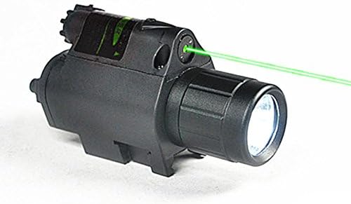 Ubest 532nm Tactical LED Flashlight with Green Laser Combo Hunting Sight Scope Switch Button For Rifle Pistol Gun Airsoft Shot UJGSDR (Green Laser Sight-UJGSDG)