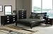 Black Contemporary 4PC Queen Size Bedroom Group