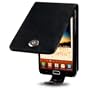 Funda de Cuero Piel Sint�tica Negra Samsung Galaxy Note N7000 i9220 color Negro