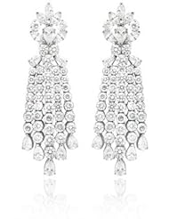Diamond & 18k White Gold Chandelier Earrings