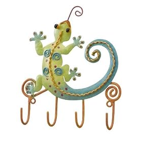 <b>3D Decorative Gecko Key Leash Wall Hooks</b>
