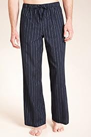 Autograph Pure Cotton Striped Pyjama Bottoms