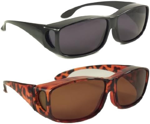 Sun Shield Fit Over Sunglasses with Polarized Lenses - Fit Over Prescription Glasses