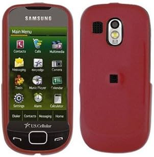 Hard Plastic Red Phone Protector Case For Samsung Caliber R850