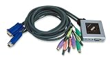 Review ATEN TECHNOLOGIES  / ATEN 2 PORT CABLE INTEGRATED PS/2 KVM SWITCH WITH