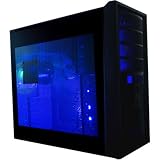Black Grid Midi Gaming Case 500watt PSU, LED Fan,Lite