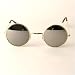 UB Lennon Inspired Mirror Lens Sunglass with Drawstring Sunglass Pouch