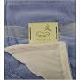 Beansprout Luxe Mink to Micro Mink Crib Throw Blanket, Blue
